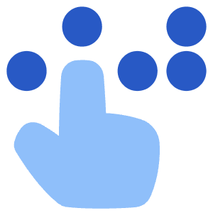 Braille Blind Icon from Plump Flat - Free Set