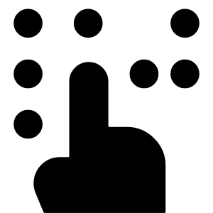 Braille Blind Icon from Core Solid - Free Set