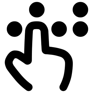 Braille Blind Icon from Plump Remix - Free Set