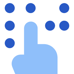 Braille Blind Icon from Core Flat - Free Set