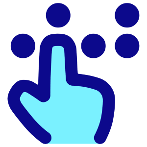 Braille Blind Icon from Plump Pop - Free Set