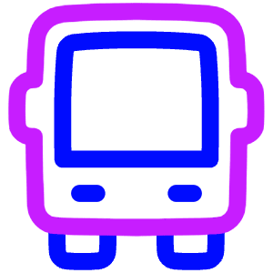 Bus Icon from Plump Neon - Free Set
