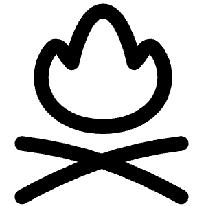 Campfire Icon from Flex Line - Free Set