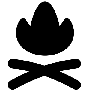 Campfire Icon from Flex Solid - Free Set