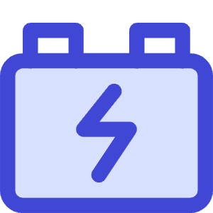 Car Battery Charging Icon from Core Duo - Free Set