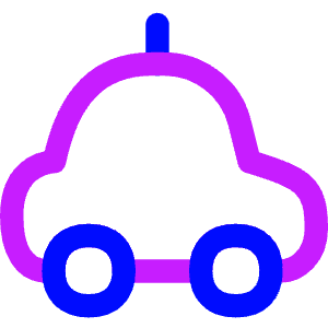 Car Taxi 1 Icon from Flex Neon - Free Set