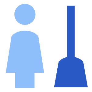 Cleaning Room Woman Icon from Sharp Flat - Free Set