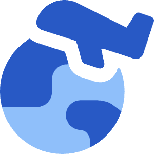 Earth Airplane Icon from Core Flat - Free Set