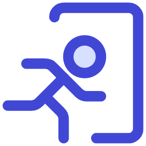 Emergency Exit Icon from Core Duo - Free Set