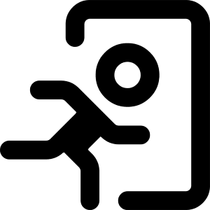 Emergency Exit Icon from Core Remix - Free Set