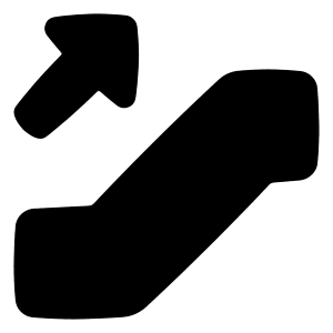 Escalator Up Icon from Plump Solid - Free Set