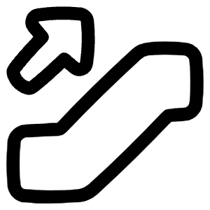 Escalator Up Icon from Plump Line - Free Set