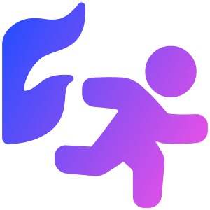 Fire Evacuation Icon from Plump Gradient - Free Set