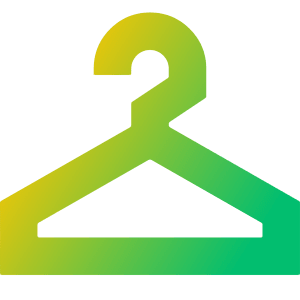 Hanger Icon from Sharp Gradient- Free Set
