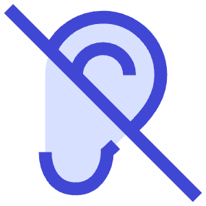 Hearing Deaf 1 Icon from Sharp Duo - Free Set
