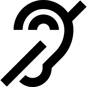 Hearing Deaf 1 Icon from Sharp Remix - Free Set