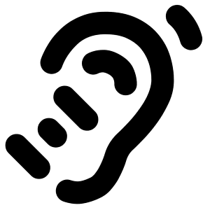 Hearing Deaf 2 Icon from Core Solid - Free Set