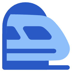 High Speed Train Side Icon from Plump Flat - Free Set