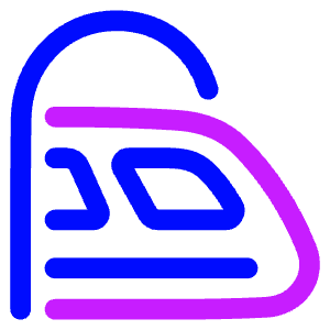 High Speed Train Side Icon from Plump Neon - Free Set