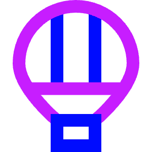 Hot Air Balloon Icon from Sharp Neon - Free Set