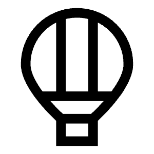 Hot Air Balloon Icon from Sharp Line - Free Set