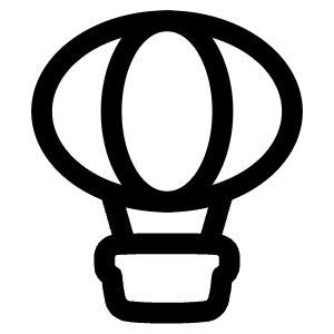 Hot Air Balloon Icon from Plump Line - Free Set