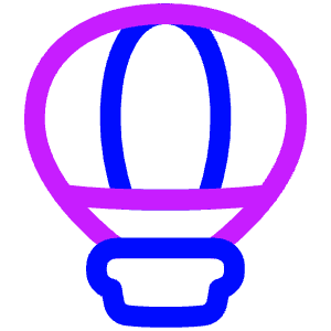 Hot Air Balloon Icon from Plump Neon - Free Set