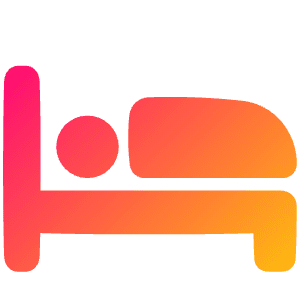 Hotel Bed 5 Icon from Plump Gradient - Free Set