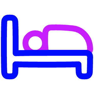 Hotel Bed 5 Icon from Plump Neon - Free Set