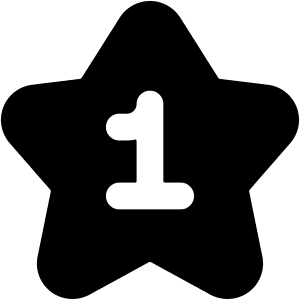 Hotel One Star Icon from Core Solid - Free Set