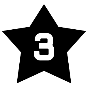 Hotel Three Star Icon from Sharp Solid - Free Set