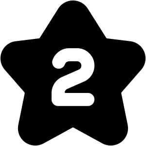 Hotel Two Star Icon from Core Solid - Free Set