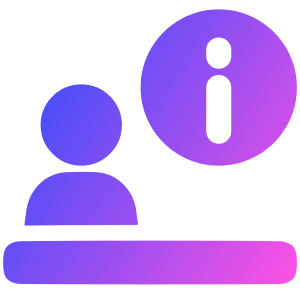 Information Desk Icon from Plump Gradient - Free Set