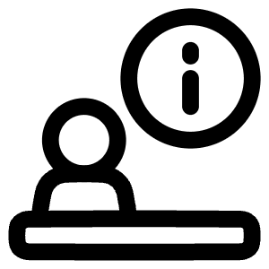 Information Desk Icon from Plump Line - Free Set