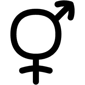 Intersex Symbol Icon from Flex Line - Free Set