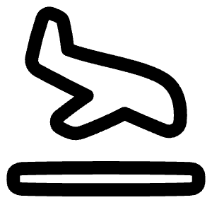 Landing Icon from Plump Line - Free Set