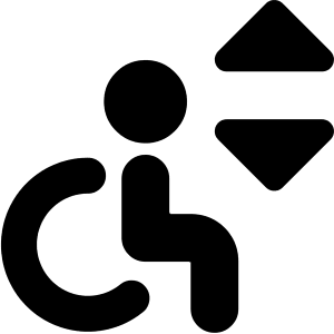 Lift Disability Icon from Core Solid - Free Set