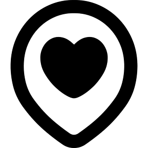 Location Heart Pin Icon from Flex Remix - Free Set