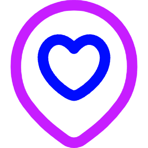 Location Heart Pin Icon from Flex Neon - Free Set