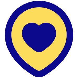 Location Heart Pin Icon from Plump Pop - Free Set