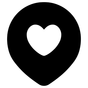 Location Heart Pin Icon from Flex Solid - Free Set