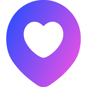 Location Heart Pin Icon from Flex Gradient - Free Set