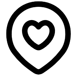 Location Heart Pin Icon from Flex Line - Free Set