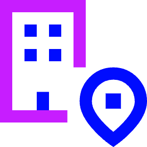 Location Office Icon from Sharp Neon - Free Set