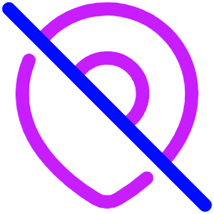 Location Pin Disabled Icon from Plump Neon - Free Set