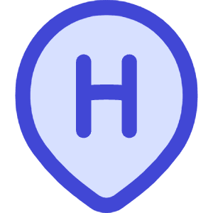 Location Pin Medical Hospital 2 Icon from Flex Duo - Free Set