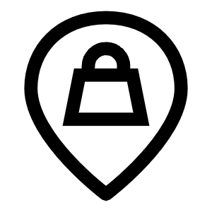 Location Pin Store Icon from Sharp Line - Free Set