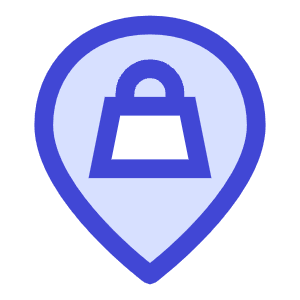 Location Pin Store Icon from Sharp Duo - Free Set