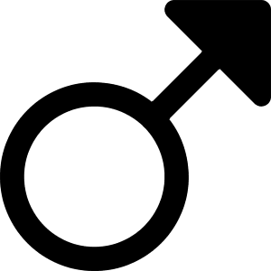 Man Symbol Icon from Core Remix - Free Set