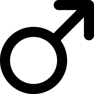 Man Symbol Icon from Core Solid - Free Set